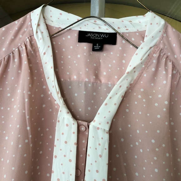 JASON WU FOR TARGET TIE NECK POLKA DOT BLOUSE. - Picture 3 of 16